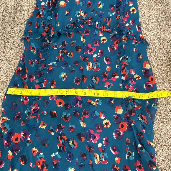 JASON WU COLLECTIVE Women's Blue Leopard Midi Dress Size 2 - Picture 10 of 12